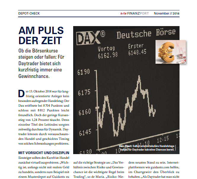 Picture of n-tv newsletter article